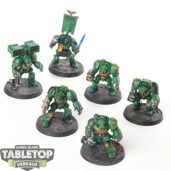 Space Marines - 6x Terminator Squad klassisch - bemalt