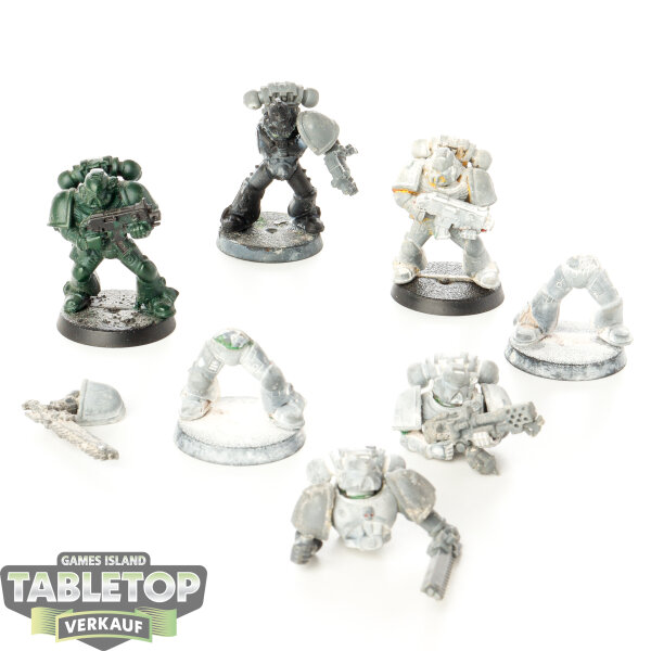 Space Marines - 5 Tactical Squad - teilweise bemalt