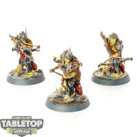 Orruk Warclans - 3 Man-Skewer Boltboyz - bemalt