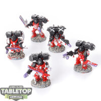 Space Marines - 5x Assault Marines - teilweise bemalt