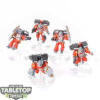 Space Marines - 5x Assault Marines - teilweise bemalt