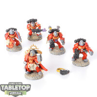 Space Marines - 5x Company Command - teilweise bemalt