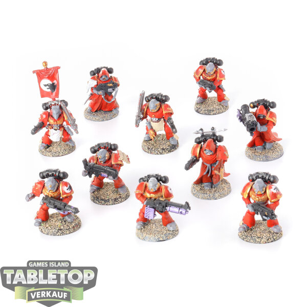 Space Marines - 10x Tactical Squad - klassisch - teilweise bemalt
