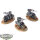 Black Templars - 3 Outriders - bemalt