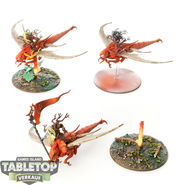 Sylvaneth - 3x Revenant Seekers - teilweise bemalt