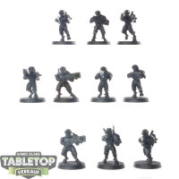 Tau Empire - 10 x Fire Warriors Breacher Team - grundiert