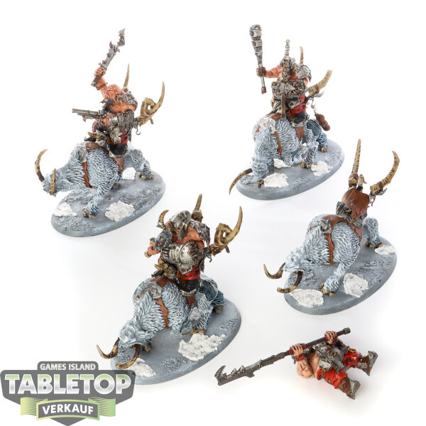 Ogor Mawtribes - 4 x Mournfang Pack - bemalt