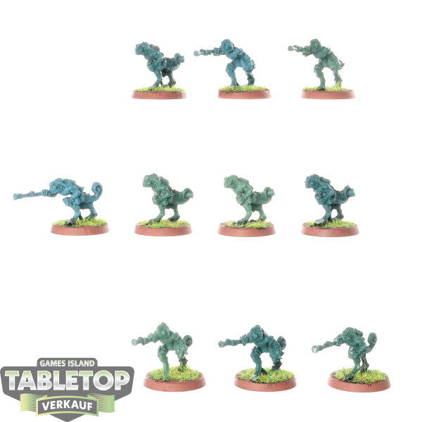 Seraphon - 10 x Chameleon Skinks - bemalt