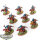 Seraphon - 8 x Saurus Knights - bemalt