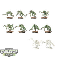 Tyraniden - 10 Genestealers - klassisch - bemalt