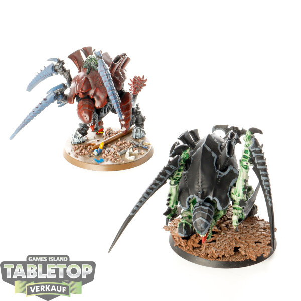 Tyraniden - 2 Carnifex Brood - bemalt