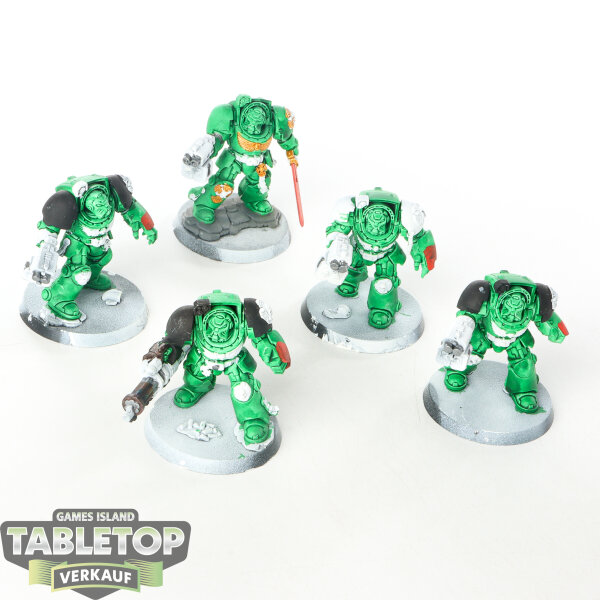 Space Marines - 5x Terminator Squad - teilweise bemalt