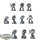 Space Marines - 10x Tactical Squad - teilweise bemalt