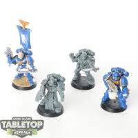 Space Marines - 4x Command Squad - teilweise bemalt