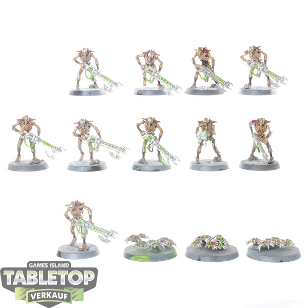Necrons - 10x Necron Warriors - bemalt