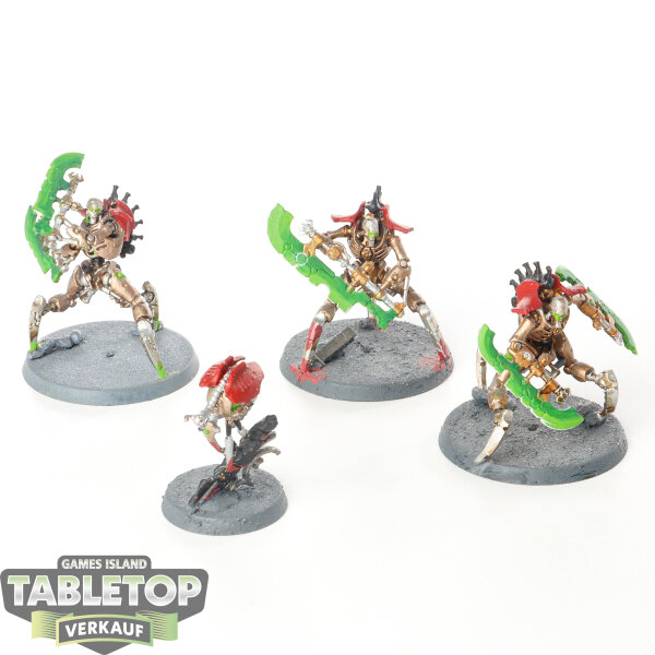 Necrons - 3x Skorpekh Destroyers - bemalt