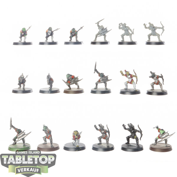 HdR Figuren - Böse - 18x Moria Goblins - teilweise bemalt