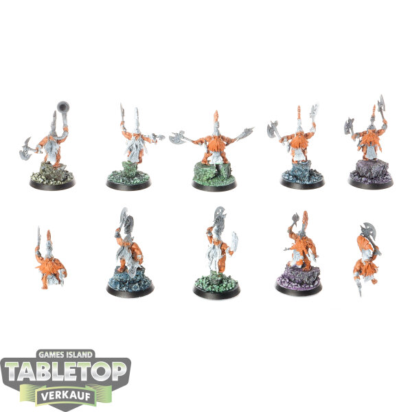 Fyreslayers - 10 Vulkite Berzerkers - bemalt