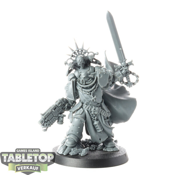 Black Templars - Black Templars Marshal - teilweise bemalt