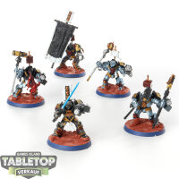 Grey Knights - 5x Grey Knights Paladins - teilweise bemalt