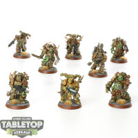 Death Guard - 8x Plague Marines - bemalt