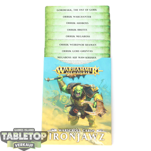 Orruk Warclans - Warscroll Cards 1st Edition - deutsch