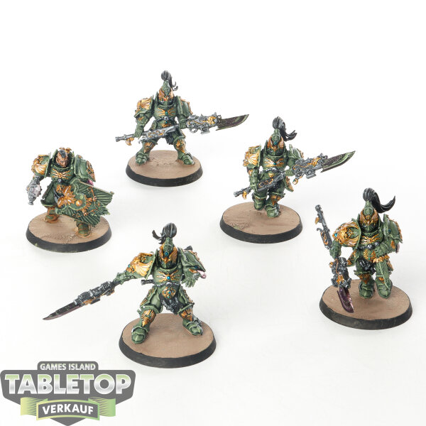 Adeptus Custodes - 5 Custodian Guard Squad - bemalt