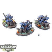 Ultramarines - 3 Outriders - gut bemalt