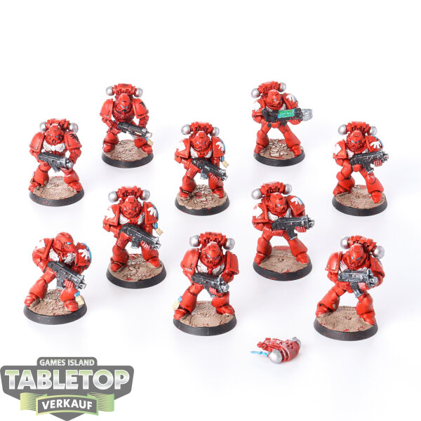 Dark Angels - 10x Tactical Squad klassisch - bemalt