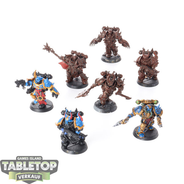 Chaos Space Marines - 7x Chosen klassisch - teilweise bemalt