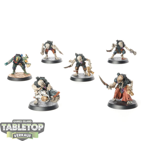Genestealer Cults - 6 x Hybrid Metamorphs - teilweise bemalt