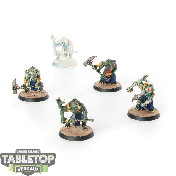 Genestealer Cults - 5 x Aberrants - teilweise bemalt