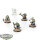 Genestealer Cults - 5 x Aberrants - teilweise bemalt