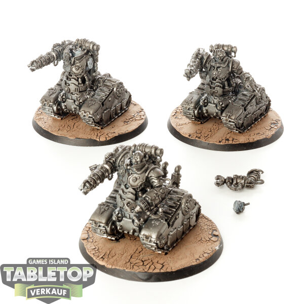 Adeptus Mechanicus - 3x Kataphron Breachers - teilweise bemalt