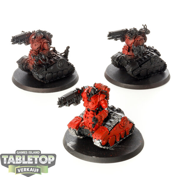 Adeptus Mechanicus - 3x Kataphron Breachers - teilweise bemalt