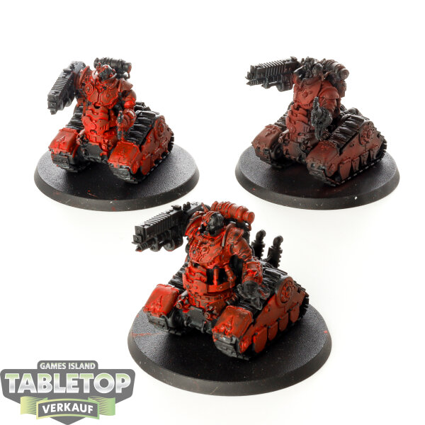 Adeptus Mechanicus - 3x Kataphron Breachers - teilweise bemalt