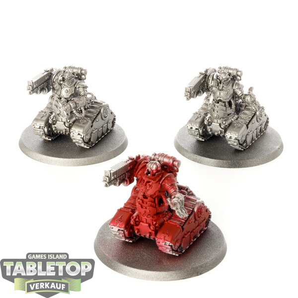 Adeptus Mechanicus - 3x Kataphron Breachers - teilweise bemalt