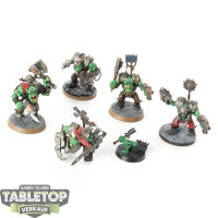 Orks - 5x Ork Nobz - bemalt