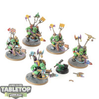 Orks - 5x Ork Nobz / Flash Gitz - bemalt