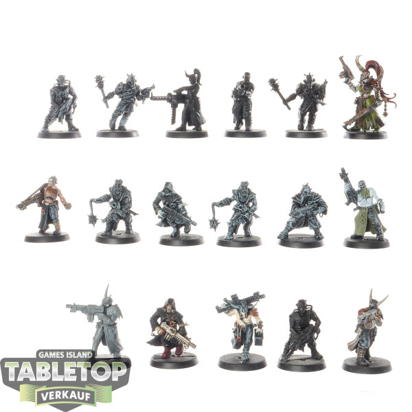 Maggotkin of Nurgle - 17x Chaos Cultists klassisch - teilweise bemalt