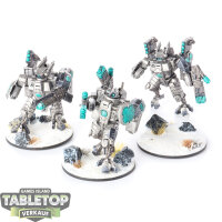 Tau Empire - 3x XV8 Crisis Battlesuit Team - bemalt