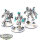 Tau Empire - 3x XV8 Crisis Battlesuit Team - bemalt