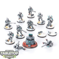 Tau Empire - 10x Fire Warriors Strike Team - bemalt