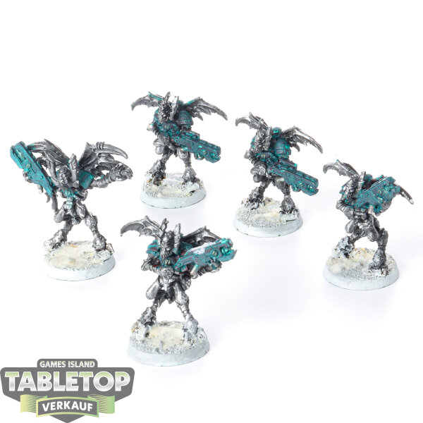Tau Empire - 5x Vespid Stingwings klassisch - teilweise bemalt