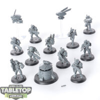 Tau Empire - 10 x Fire Warriors Breacher Team - unbemalt