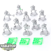 Necrons - 10 x Necron Warriors klassisch - teilweise bemalt