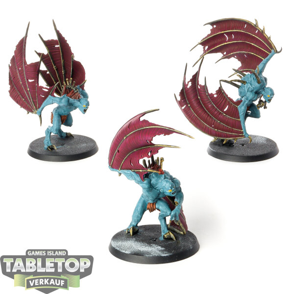 Flesh-eater Courts - 3 Crypt Infernal Courtier - bemalt