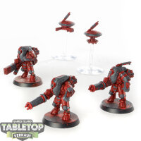 Tau Empire - 3x Stealth Battlesuits - bemalt