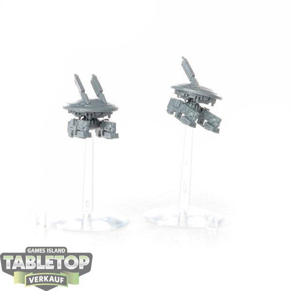 Tau Empire - 2x Tactical Drones - unbemalt