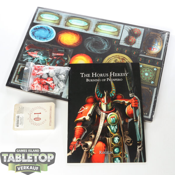 Horus Heresy - Burning of Prospero: Rulebook, Dices, Board Tiles, Cards - deutsch